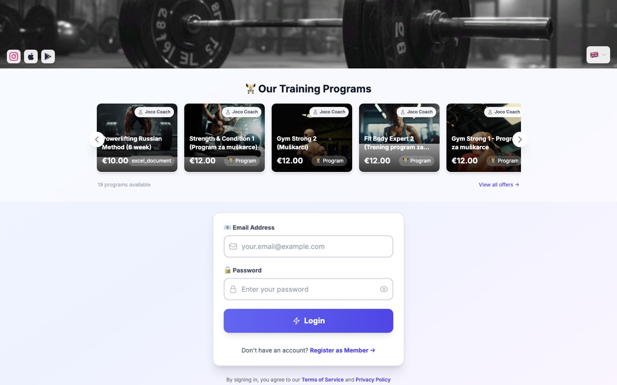Fitness mobile application for trainers - 1